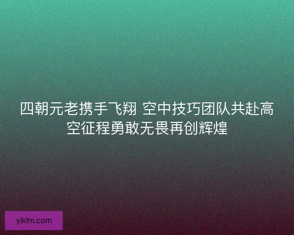 四朝元老携手飞翔 空中技巧团队共赴高空征程勇敢无畏再创辉煌